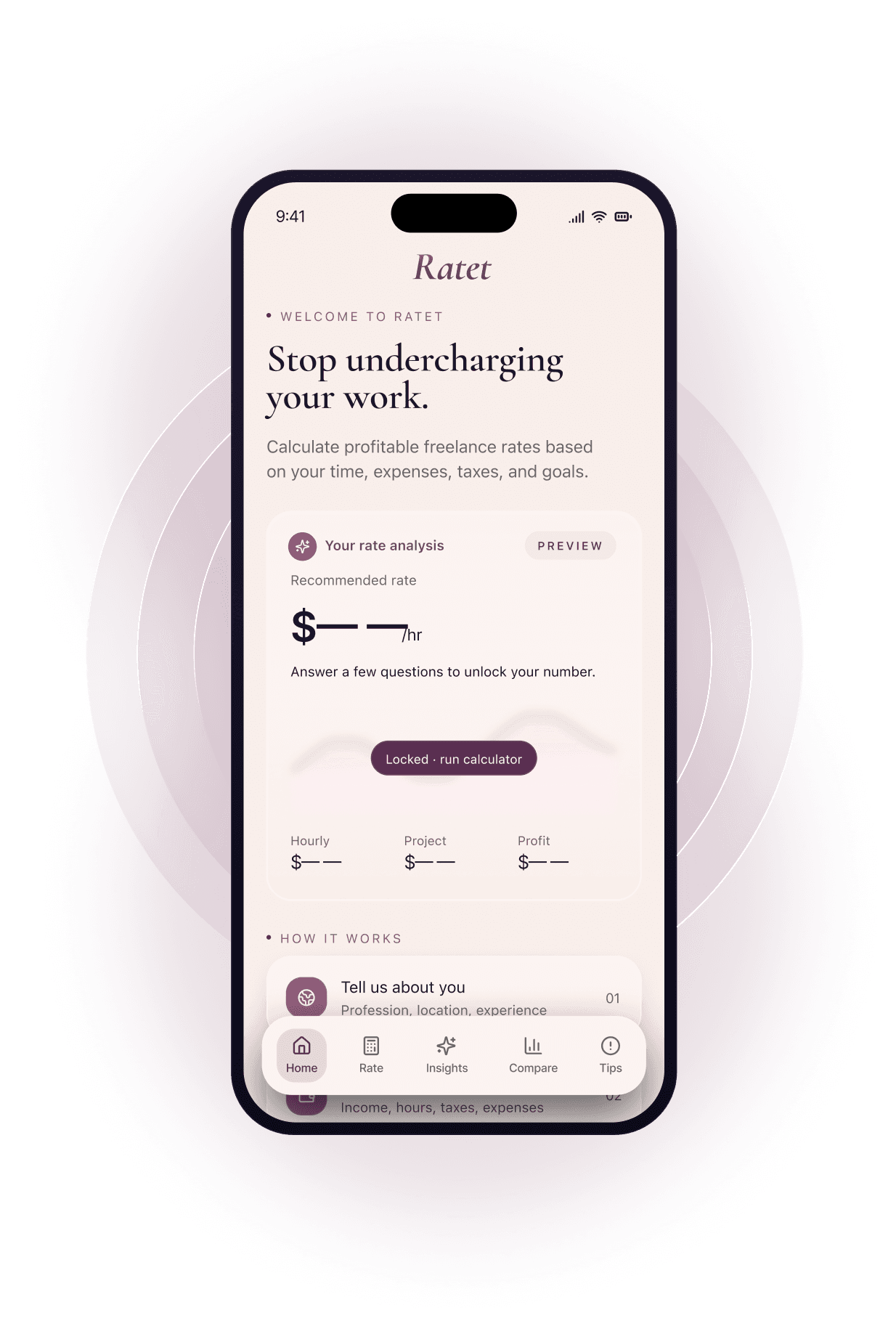 Ratet app preview